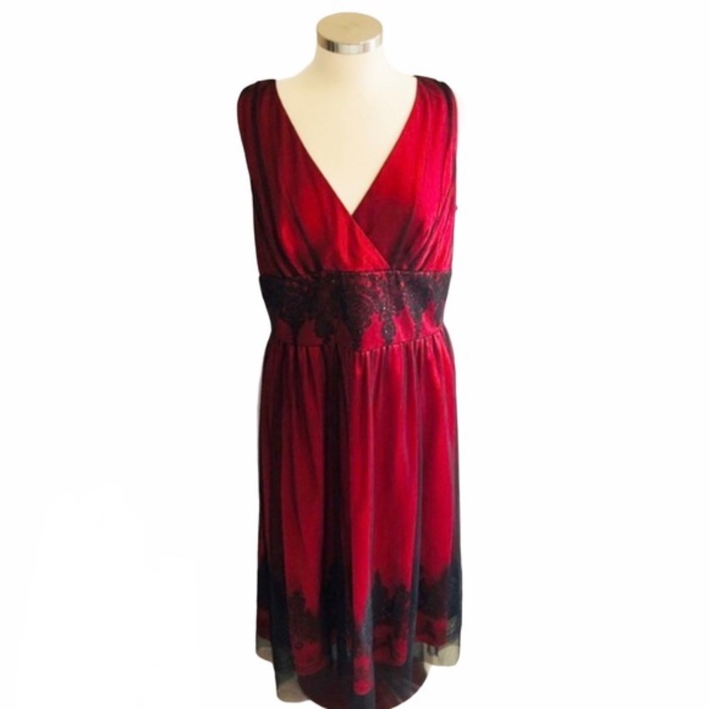 Jessica Howard Red Dress-repair